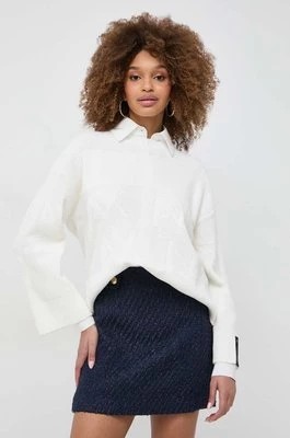 Zdjęcie produktu Armani Exchange sweter bawełniany kolor biały 3DYM1A YMZ1Z