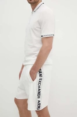 Zdjęcie produktu Armani Exchange szorty męskie kolor biały