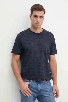 Zdjęcie produktu Armani Exchange t-shirt bawełniany męski kolor granatowy wzorzysty 6DZTJA ZJH4Z