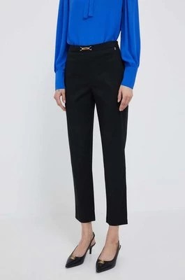 Zdjęcie produktu Artigli spodnie damskie kolor czarny proste medium waist