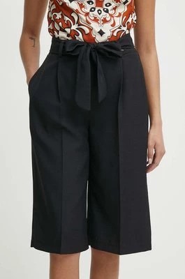 Zdjęcie produktu Artigli spodnie damskie kolor czarny szerokie high waist AP38223