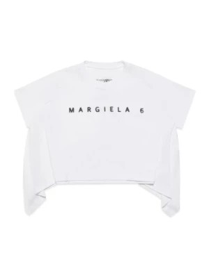 Zdjęcie produktu Asymetryczna koszulka z logo efektem pikseli MM6 Maison Margiela