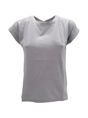 Zdjęcie produktu Asymetryczna T-shirt z Zaokrąglonym Dolem dla Kobiet BomBoogie