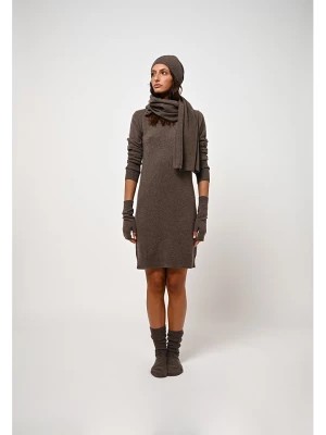 Zdjęcie produktu AUTHENTIC CASHMERE Kaszmirowa sukienka "Armet" w kolorze brązowym rozmiar: XL