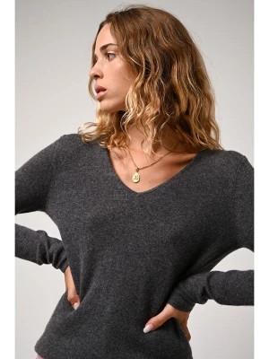 Zdjęcie produktu AUTHENTIC CASHMERE Kaszmirowy sweter "Galise" w kolorze antracytowym rozmiar: S