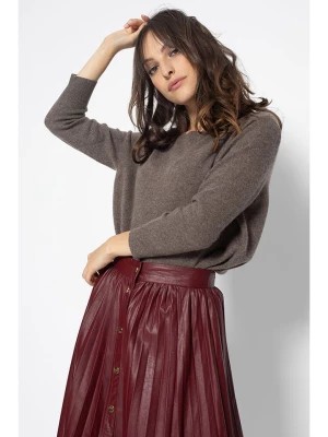 Zdjęcie produktu AUTHENTIC CASHMERE Kaszmirowy sweter w kolorze brązowym rozmiar: L