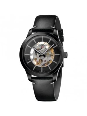 Zdjęcie produktu Automatyczny Zegarek damski z czarną tarczą i stalową kopertą Calvin Klein