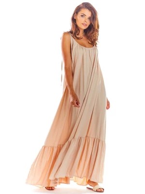 Zdjęcie produktu Awama Sukienka w kolorze beżowym rozmiar: onesize