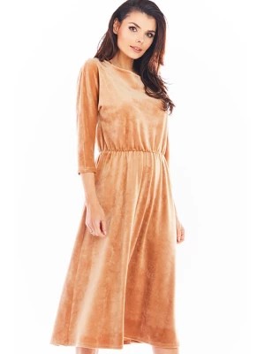 Zdjęcie produktu Awama Sukienka w kolorze beżowym rozmiar: S