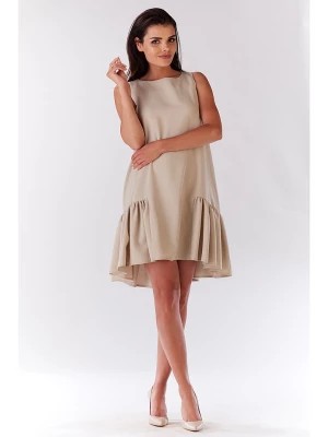 Zdjęcie produktu Awama Sukienka w kolorze beżowym rozmiar: XL