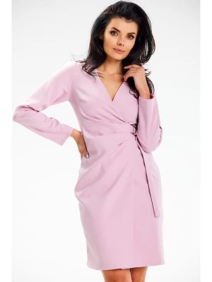 Zdjęcie produktu Awama Sukienka w kolorze jasnoróżowym rozmiar: L