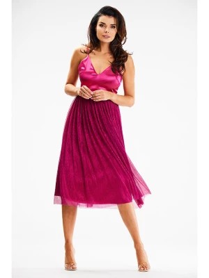 Zdjęcie produktu Awama Sukienka w kolorze różowym rozmiar: L