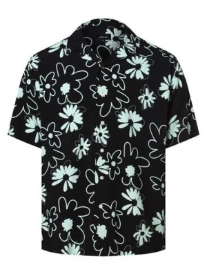 Zdjęcie produktu Aygill's Koszula męska Mężczyźni Regular Fit wiskoza czarny|wielokolorowy|zielony wzorzysty kołnierzyk kent,