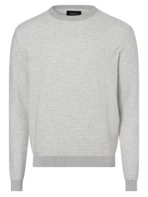 Zdjęcie produktu Aygill's Sweter męski Mężczyźni Bawełna szary|biały wypukły wzór tkaniny,