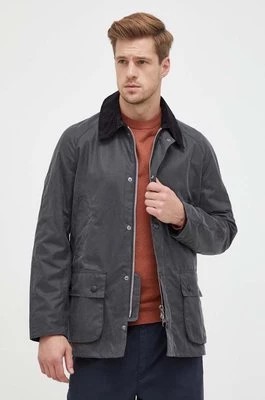 Zdjęcie produktu Barbour kurtka Ashby Wax Jacket męska kolor szary przejściowa MWX0339