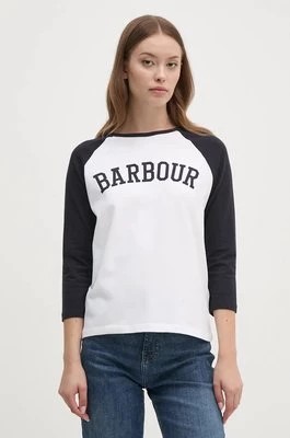 Zdjęcie produktu Barbour longsleeve damski kolor biały LTS0617