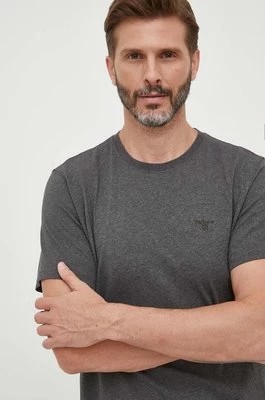 Zdjęcie produktu Barbour t-shirt bawełniany kolor szary gładki MTS0331