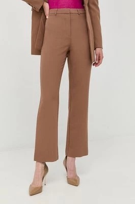 Zdjęcie produktu Bardot spodnie damskie kolor brązowy proste high waist