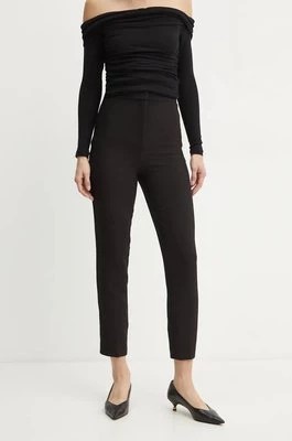 Zdjęcie produktu Bardot spodnie TAILORED damskie kolor czarny fason cygaretki high waist 59618PB