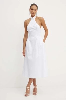 Zdjęcie produktu Bardot sukienka GENEVIEVE kolor biały midi rozkloszowana 59364DB