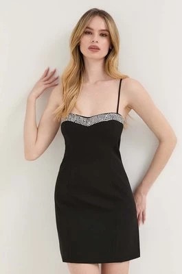 Zdjęcie produktu Bardot sukienka kolor czarny mini prosta