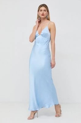 Zdjęcie produktu Bardot sukienka kolor niebieski maxi rozkloszowana