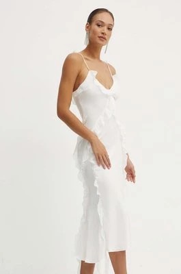 Zdjęcie produktu Bardot sukienka MARSELLA kolor biały maxi rozkloszowana 59338DB