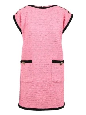 Zdjęcie produktu Bawełniana sukienka bez rękawów z haftowanym wykończeniem Gucci