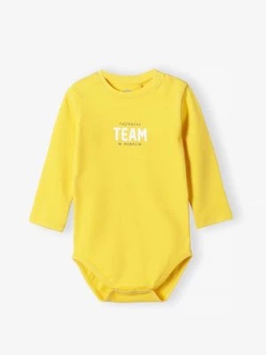 Zdjęcie produktu Bawełniane body niemowlęce z napisem najlepszy Team w mieście Family Concept by 5.10.15.