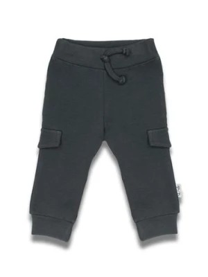Zdjęcie produktu Bawełniane grafitowe spodnie dresowe dla chłopca Nicol