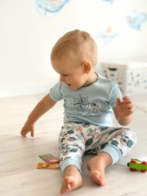 Zdjęcie produktu Bawełniane spodnie niemowlęce w muszelki NINI