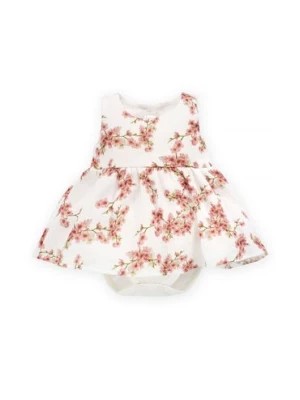 Zdjęcie produktu Bawełniane sukienko-body niemowlęce ecru Pinokio