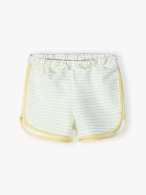 Zdjęcie produktu Bawełniane szorty dla niemowlaka - żółte 5.10.15.