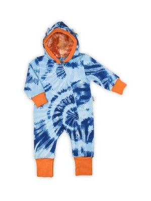 Zdjęcie produktu Bawełniany pajac niemowlęcy we wzory niebieski Nicol