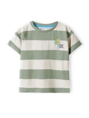 Zdjęcie produktu Bawełniany t-shirt dla niemowlaka w paski Minoti