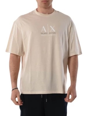 Zdjęcie produktu Bawełniany T-shirt z logo na przodzie Armani Exchange