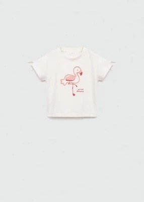 Zdjęcie produktu Bawełniany wzorzysty t-shirt MANGO BABY