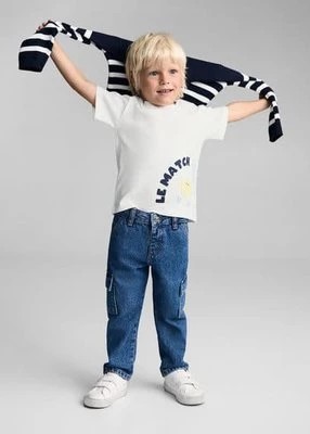 Zdjęcie produktu Bawełniany wzorzysty t-shirt MANGO BABY