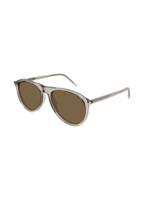 Zdjęcie produktu Beige Brown Okulary SL 667 Model Saint Laurent