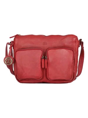Zdjęcie produktu Bellicci Skórzana torebka "Crisanta" w kolorze czerwonym - 30 x 22 x 10 cm rozmiar: onesize