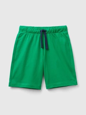 Zdjęcie produktu Benetton, 100% Cotton Bermudas, size M, Green, Kids United Colors of Benetton