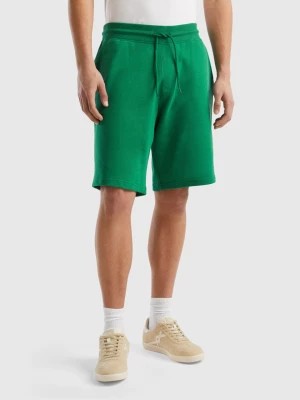 Zdjęcie produktu Benetton, 100% Cotton Sweat Bermudas, size XXXL, Dark Green, Men United Colors of Benetton