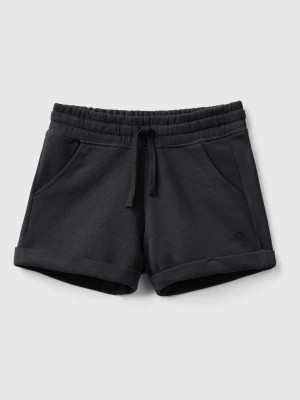 Zdjęcie produktu Benetton, 100% Cotton Sweat Shorts, size 3XL, Black, Kids United Colors of Benetton