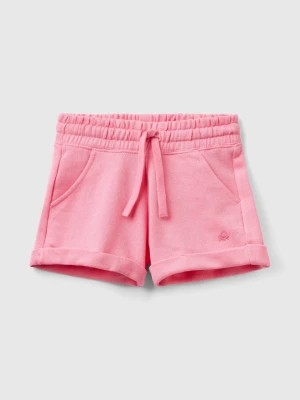 Zdjęcie produktu Benetton, 100% Cotton Sweat Shorts, size L, Pink, Kids United Colors of Benetton