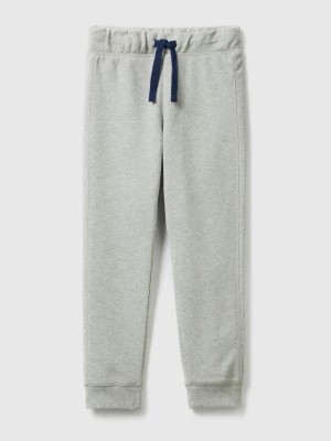 Zdjęcie produktu Benetton, 100% Cotton Sweatpants, size M, Light Gray, Kids United Colors of Benetton