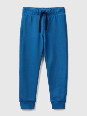 Zdjęcie produktu Benetton, 100% Cotton Sweatpants, size S, Blue, Kids United Colors of Benetton