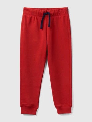 Zdjęcie produktu Benetton, 100% Cotton Sweatpants, size S, Brick Red, Kids United Colors of Benetton