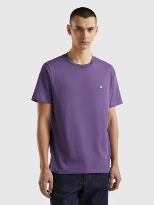 Zdjęcie produktu Benetton, 100% Organic Cotton Basic T-shirt, size S, Violet, Men United Colors of Benetton