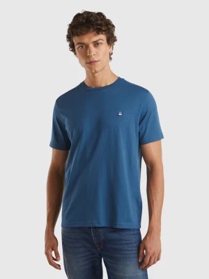 Zdjęcie produktu Benetton, 100% Organic Cotton Basic T-shirt, size XL, Air Force Blue, Men United Colors of Benetton