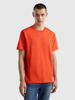 Zdjęcie produktu Benetton, 100% Organic Cotton Basic T-shirt, size XS, Red, Men United Colors of Benetton